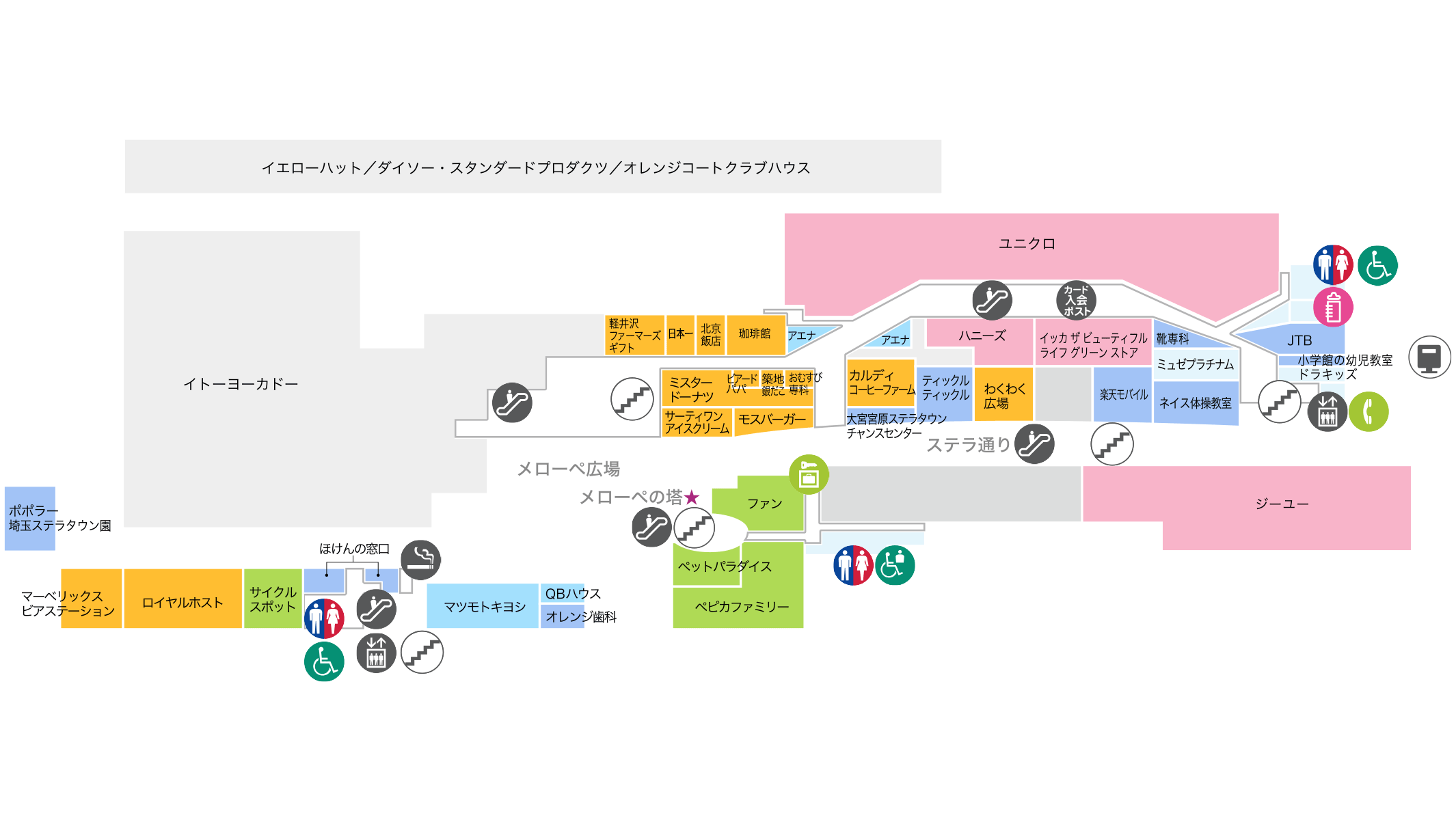 フロアガイド ステラタウン大宮