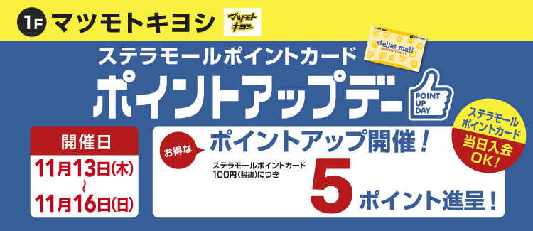 マツキヨポイントアップ 251113-1116